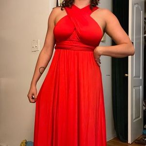 Lulu’s infinity bridesmaid’s dress